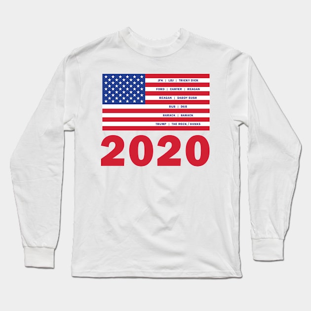 2020 We Have a Winner...The Rock Long Sleeve T-Shirt by MRFIZZBIN